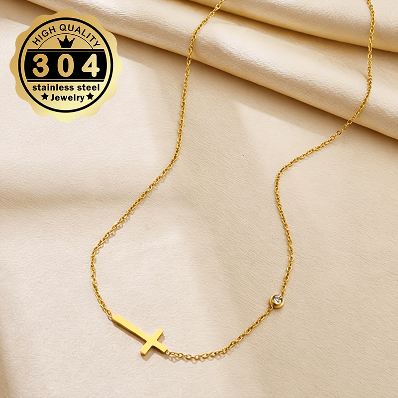 Women's Hypoallergenic Cross Pendant Necklace